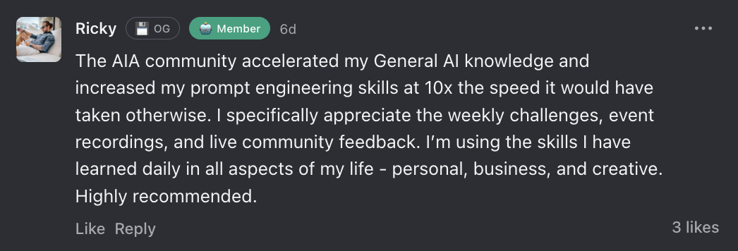Community Testimonial