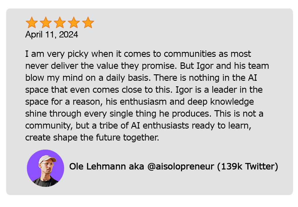 Community Testimonial